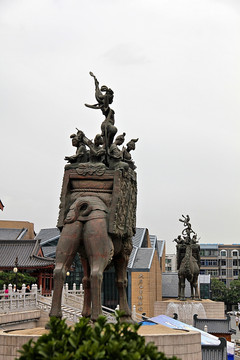 西安 大唐西市 雕塑