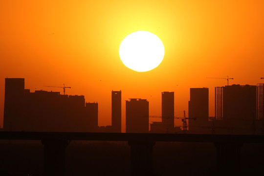 沈阳 都市夕阳