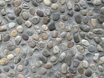 鹅卵石墙壁