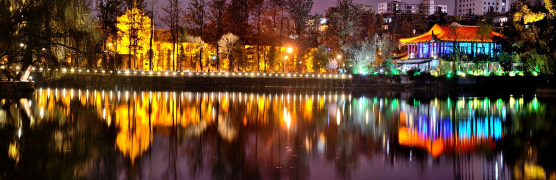 翠湖夜景高清图