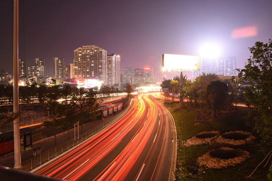 都市夜景 科技之光 幻影