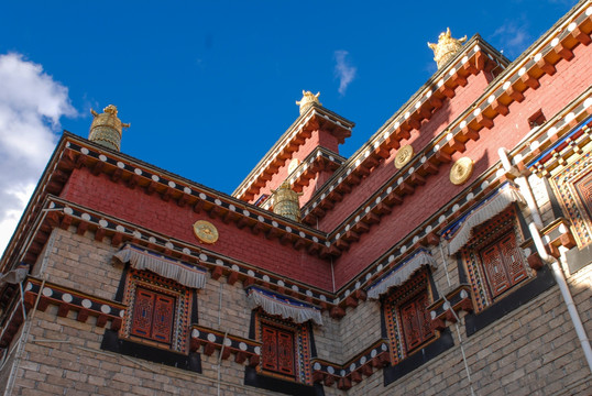 松赞林寺 建筑墙