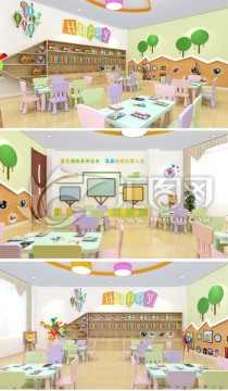 幼儿园美工教室