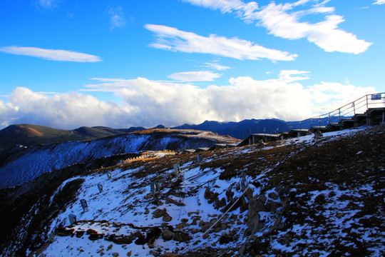 高山积雪