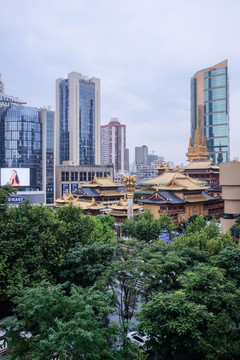 上海静安寺建筑景观