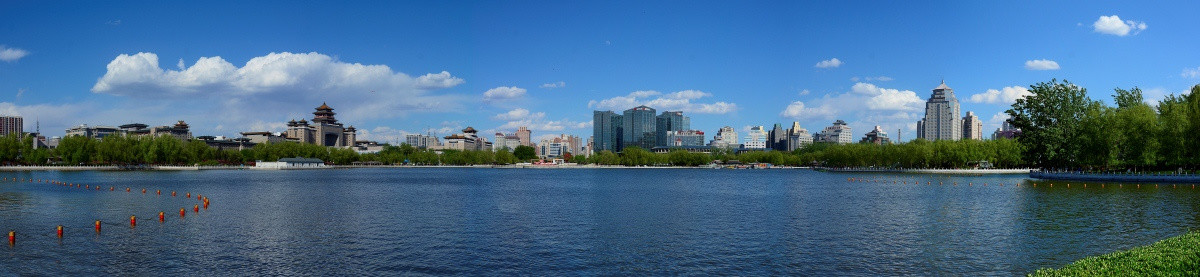 北京西站莲花池公园全景图