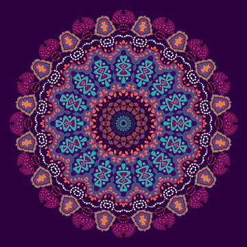数码花纹背景