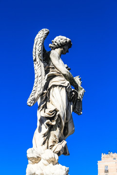 意大利罗马天使堡天使雕塑