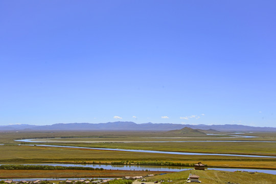 黄河九曲第一湾俯瞰