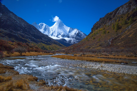 稻城亚丁雪山 大画幅高清接片