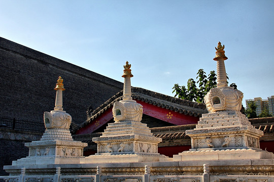 西安 广仁寺 藏式佛塔