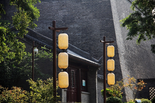 西安 古城墙 灯笼
