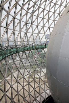 陕西自然博物馆 穹顶 球幕