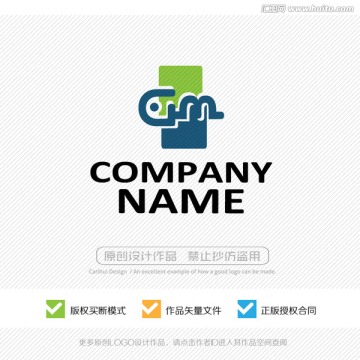 GM字母 LOGO设计