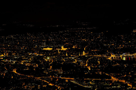 瑞士苏黎世夜景