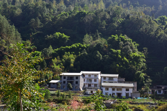 湖北恩施市麂子渡村落风光风景