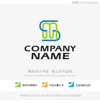 SM字母 MS字母 LOGO