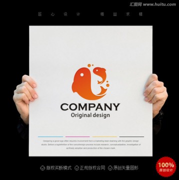 鱼logo 母婴logo