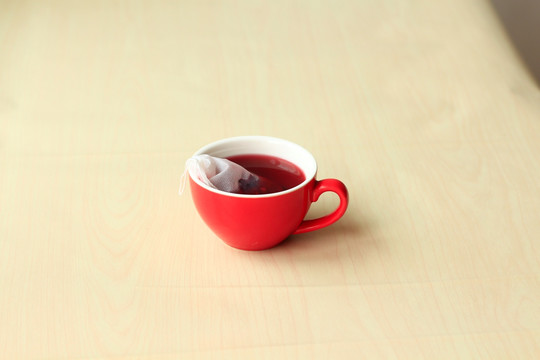咖啡杯装花茶