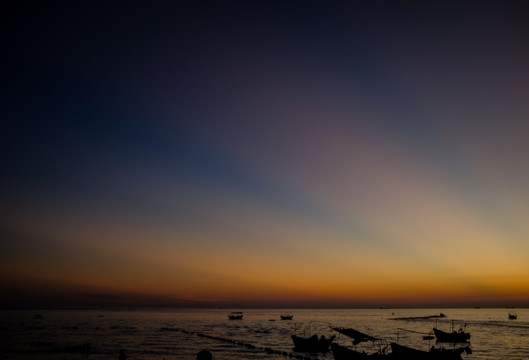 涠洲岛海边夕阳