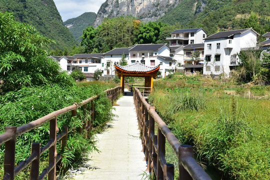 湖北恩施市麂子渡景区田园风光