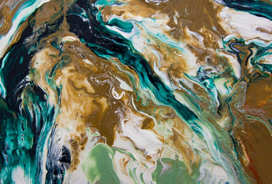 大理石风格油画