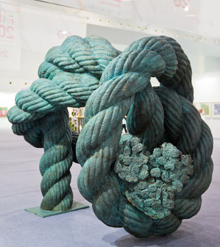 麻绳雕塑