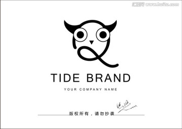 小恶魔logo 字母logo