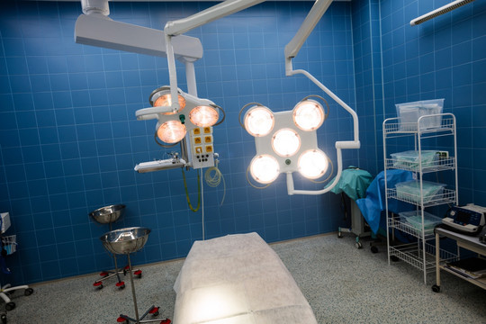 医院手术室的室内观