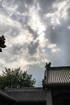 北京 雍和宫 古建筑 房檐