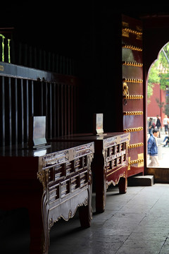 北京 雍和宫 寺庙 过廊