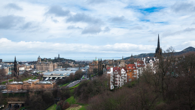 爱丁堡城市景观俯瞰