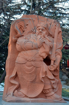 秦琼雕像