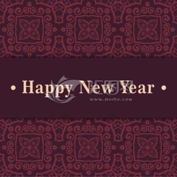 新年海报底纹花纹