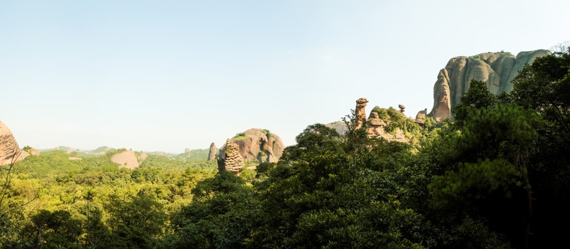 弋阳龟峰全景图