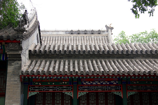 北京 恭王府 房檐