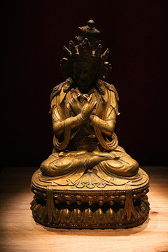 清代鎏金佛像 佛教艺术