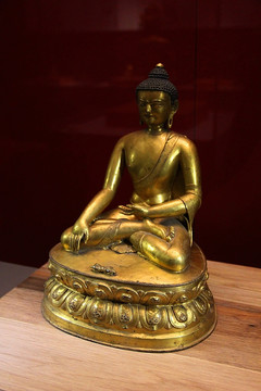 清代鎏金佛像 佛教艺术