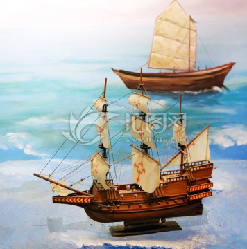 中国古代海船模型