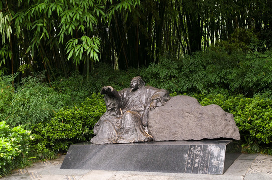 浣花溪公园雕塑