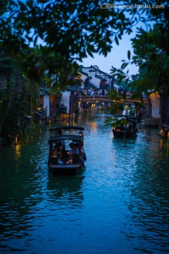 乌镇西栅古镇夜景