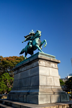 日本东京楠正成雕像