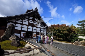 日本京都岚山天龙寺