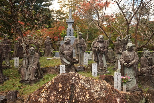 日本京都嵯峨野佛像