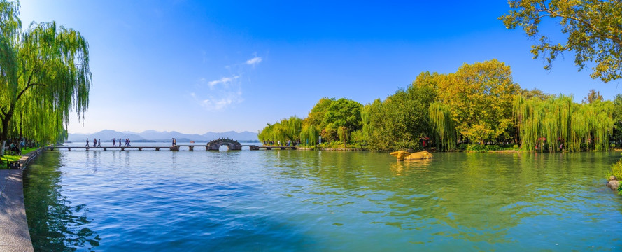 杭州西湖  全景大画幅