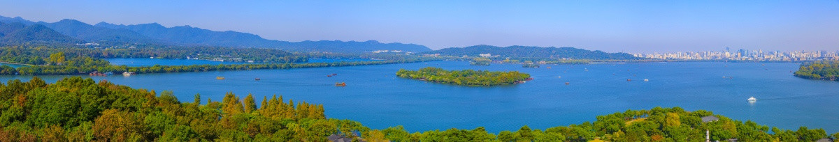 杭州西湖风光 全景大画幅