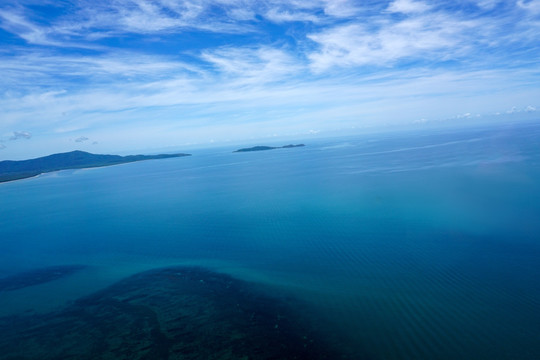 海景浅海环礁珊瑚礁浅滩大堡礁