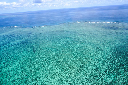 海景浅海环礁珊瑚礁浅滩大堡礁