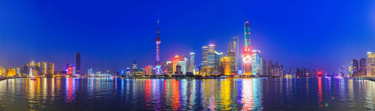 上海夜景全景 大画幅
