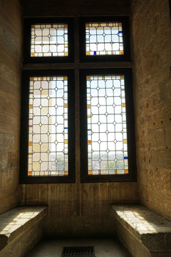 欧洲古城堡窗户